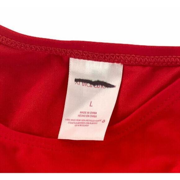 Xhilaration Bikini Bottom Womens Large Red Hipster Ribbed Sexy Swimwear Beachy - Picture 4 of 4